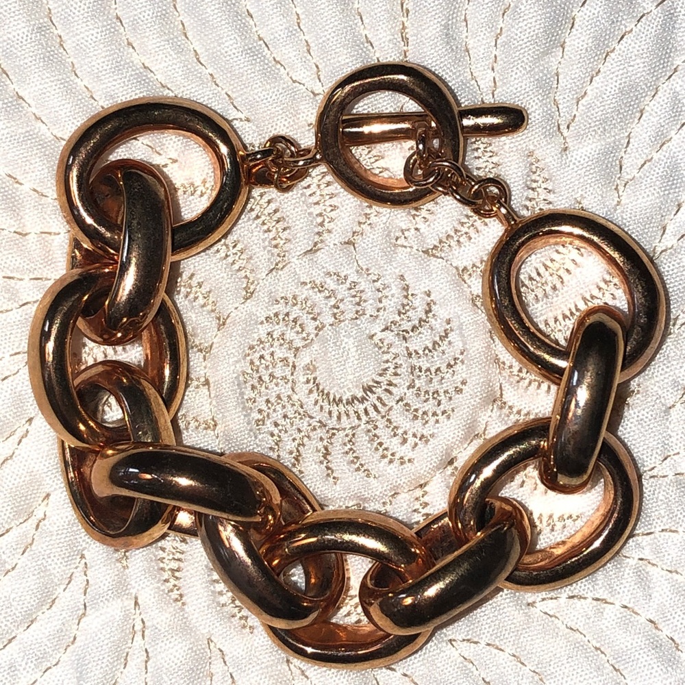 Rose Gold Chunky Chain Link Bracelet